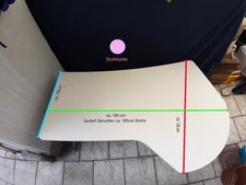 Schreibtisch mit Rundungen